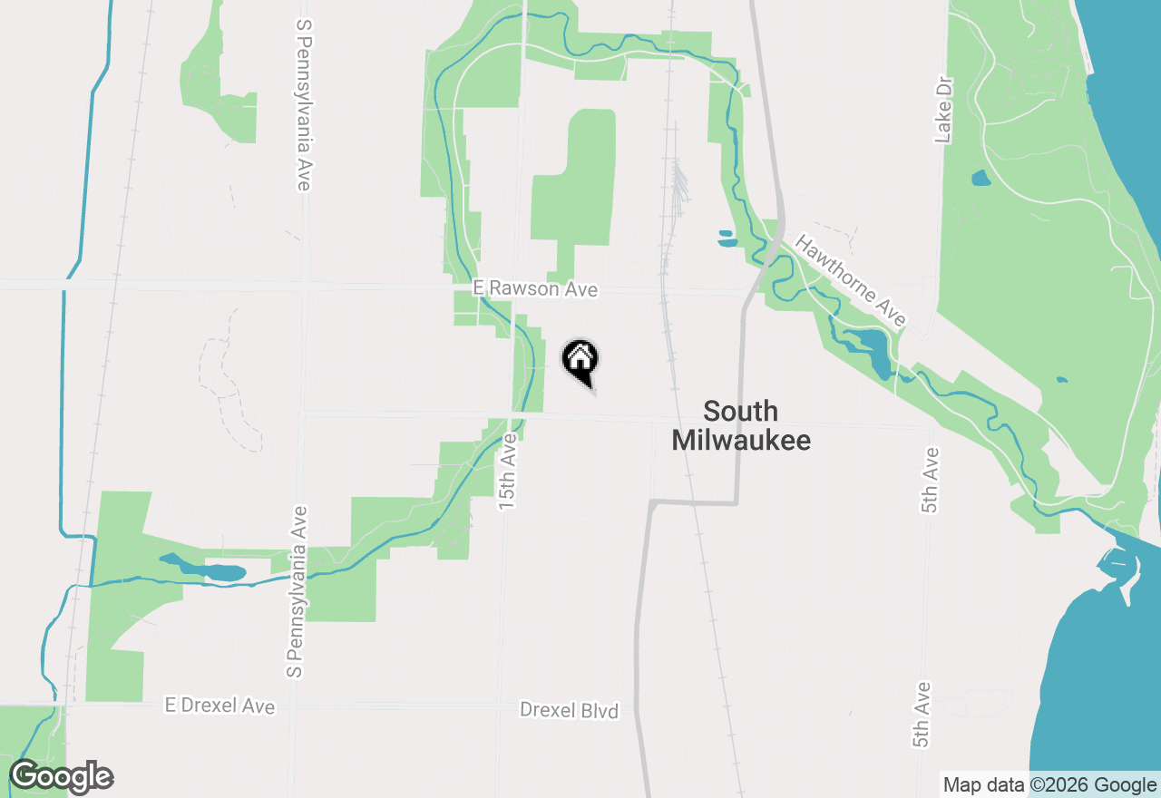 Map of 1321 Monroe Ave, South Milwaukee, WI 53172