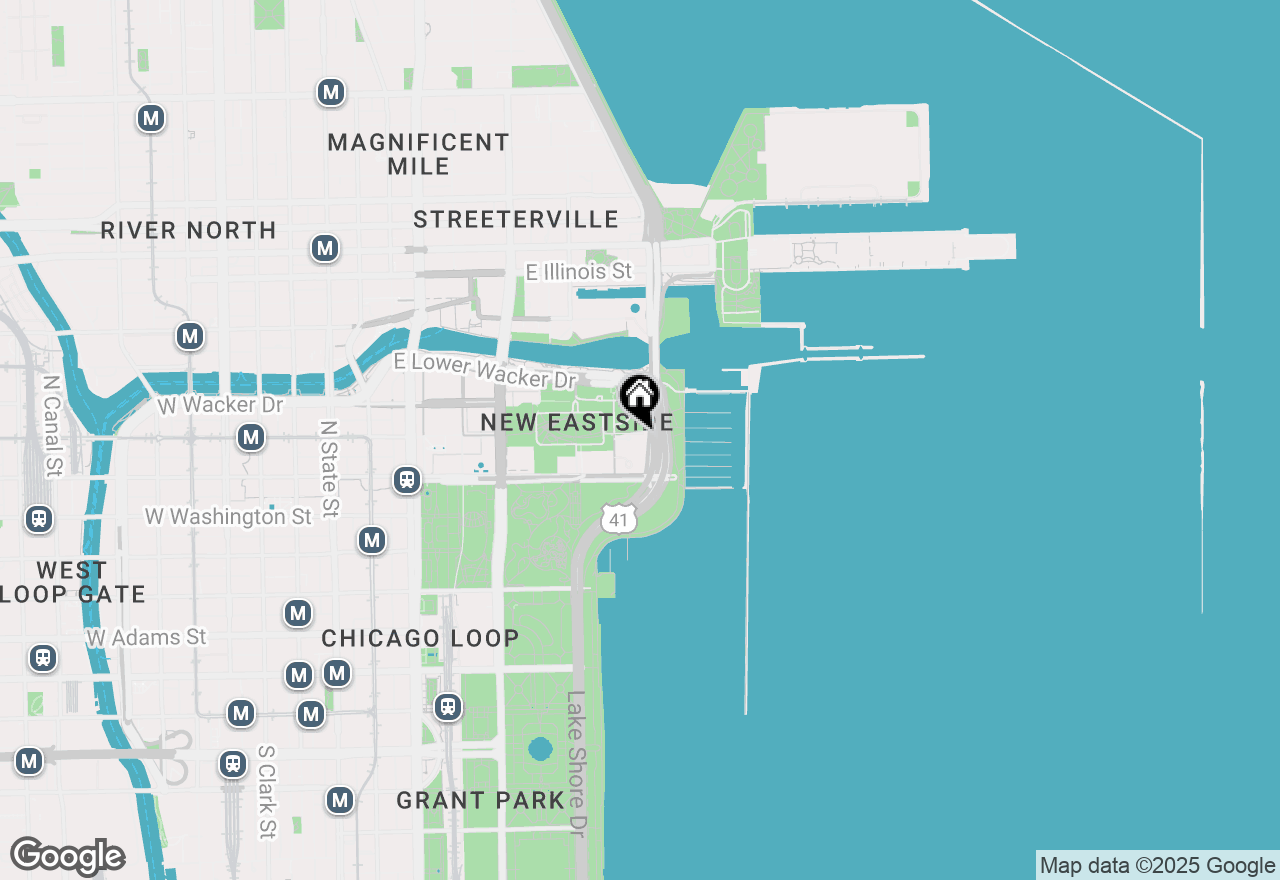 Map of 195 N Harbor Drive #1006, Chicago, IL 60601