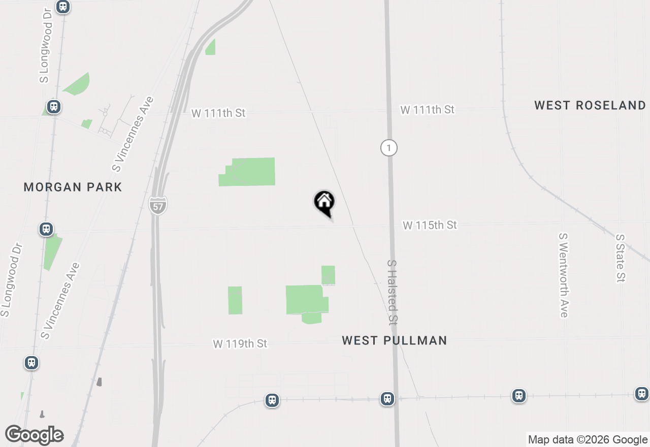 Map of 1018 W 115th Street, Chicago, IL 60643