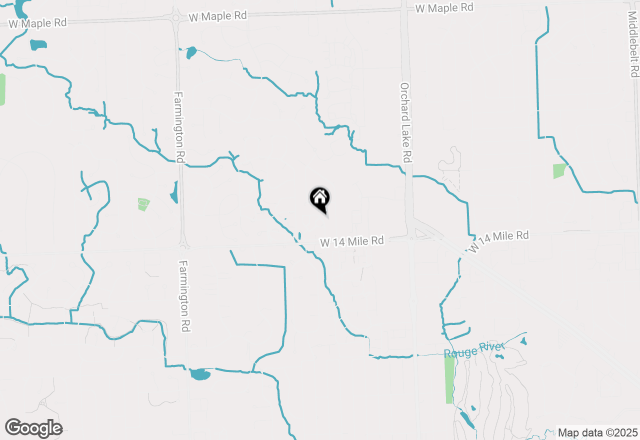 Map of 7486 N Brynmawr Court, West Bloomfield, MI 48322