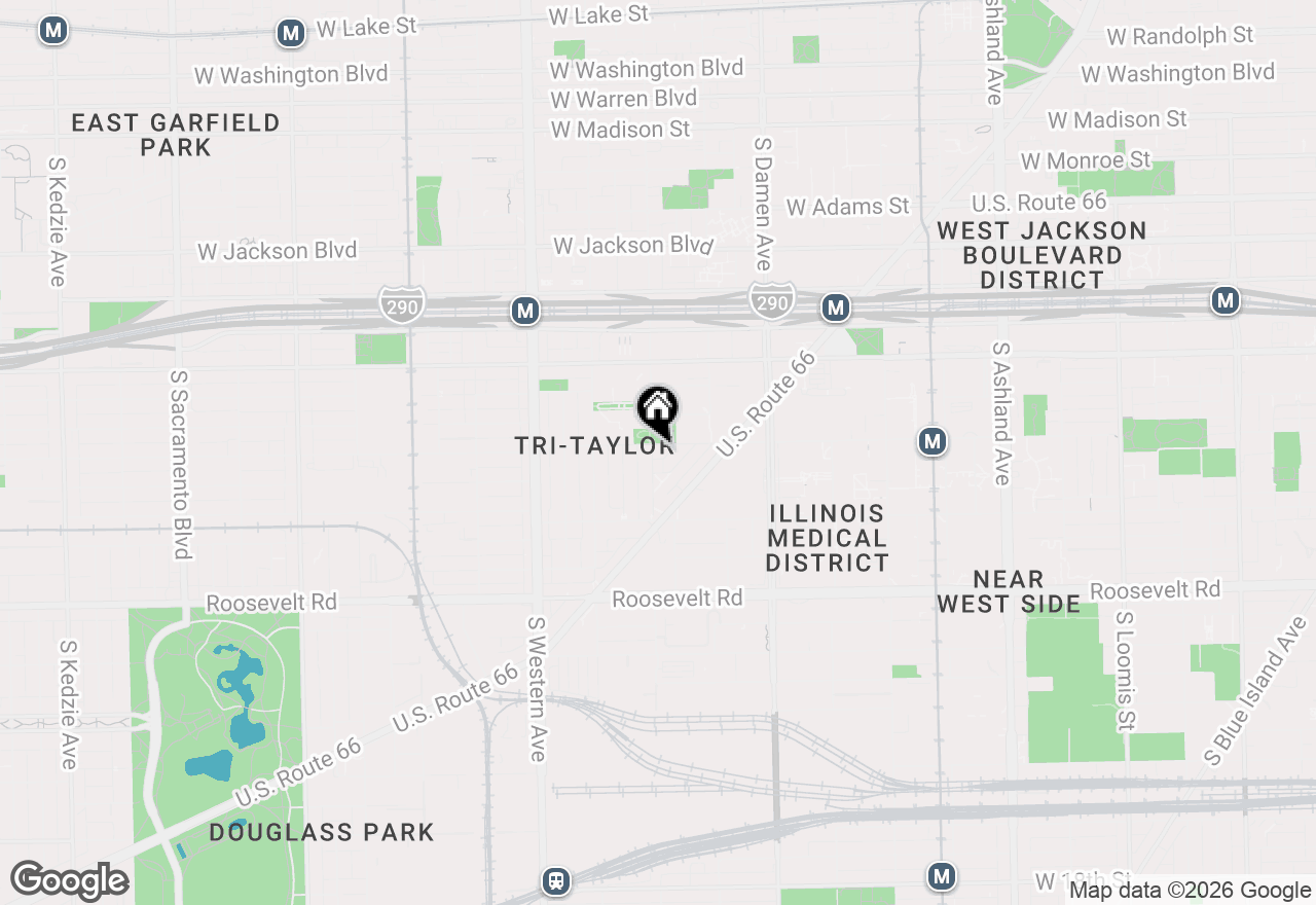 Map of 805 S Leavitt Street #2, Chicago, IL 60612