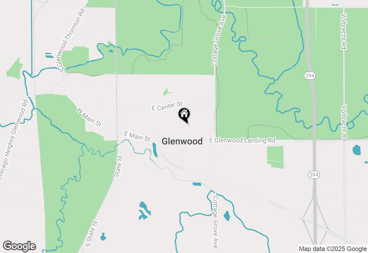 Map of 110 S Willow Lane, Glenwood, IL 60425