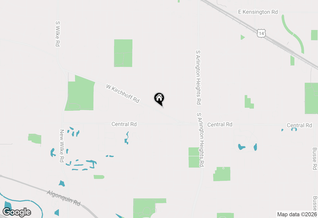Map of 310 W Kirchoff Road, Arlington Heights, IL 60005
