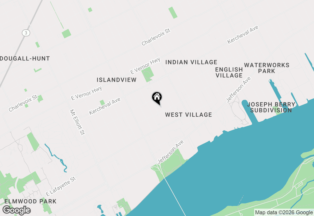 Map of 1450 Townsend Street, Detroit, MI 48214