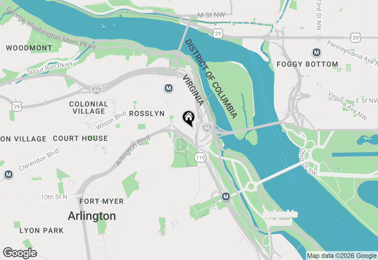 Map of 1011 Arlington Boulevard #538, Arlington, VA 22209