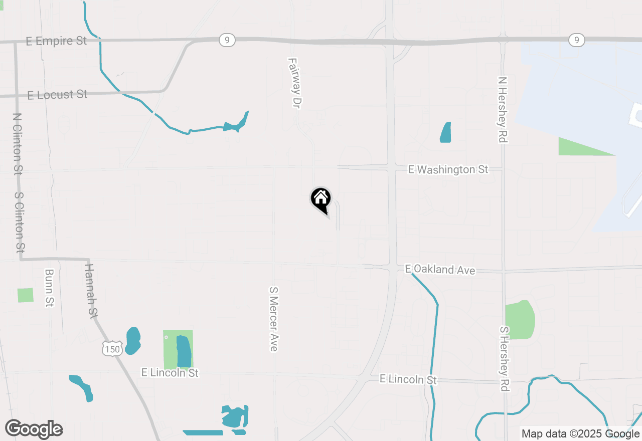 Map of 305 Granada Road, Bloomington, IL 61701