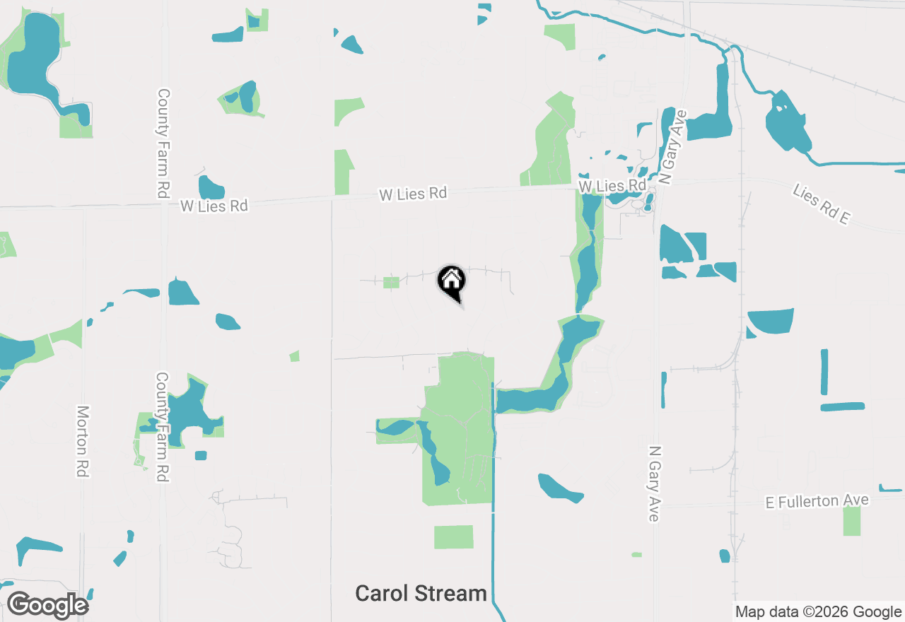 Map of 410 Flint Trail, Carol Stream, IL 60188