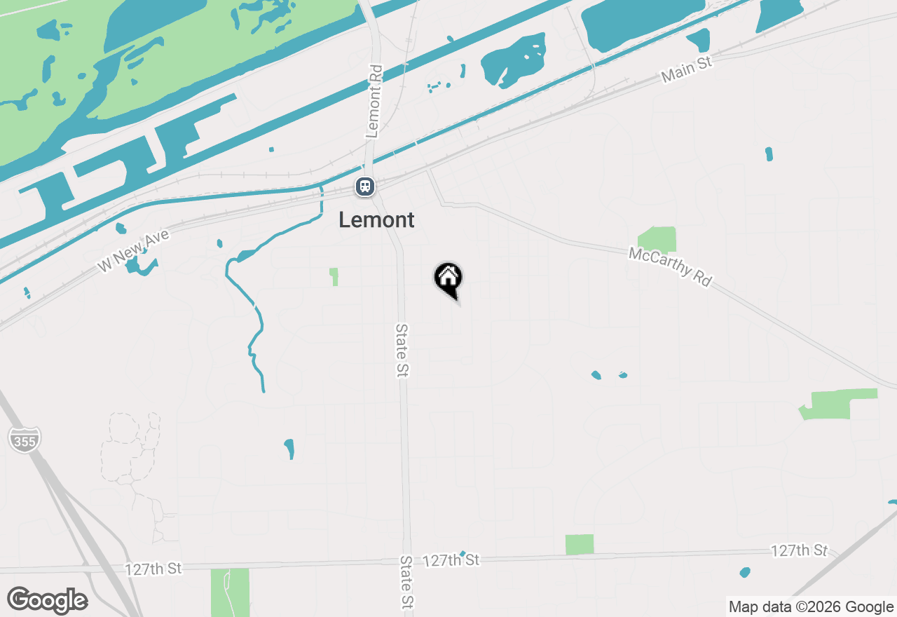 Map of 718 Hickory Street, Lemont, IL 60439