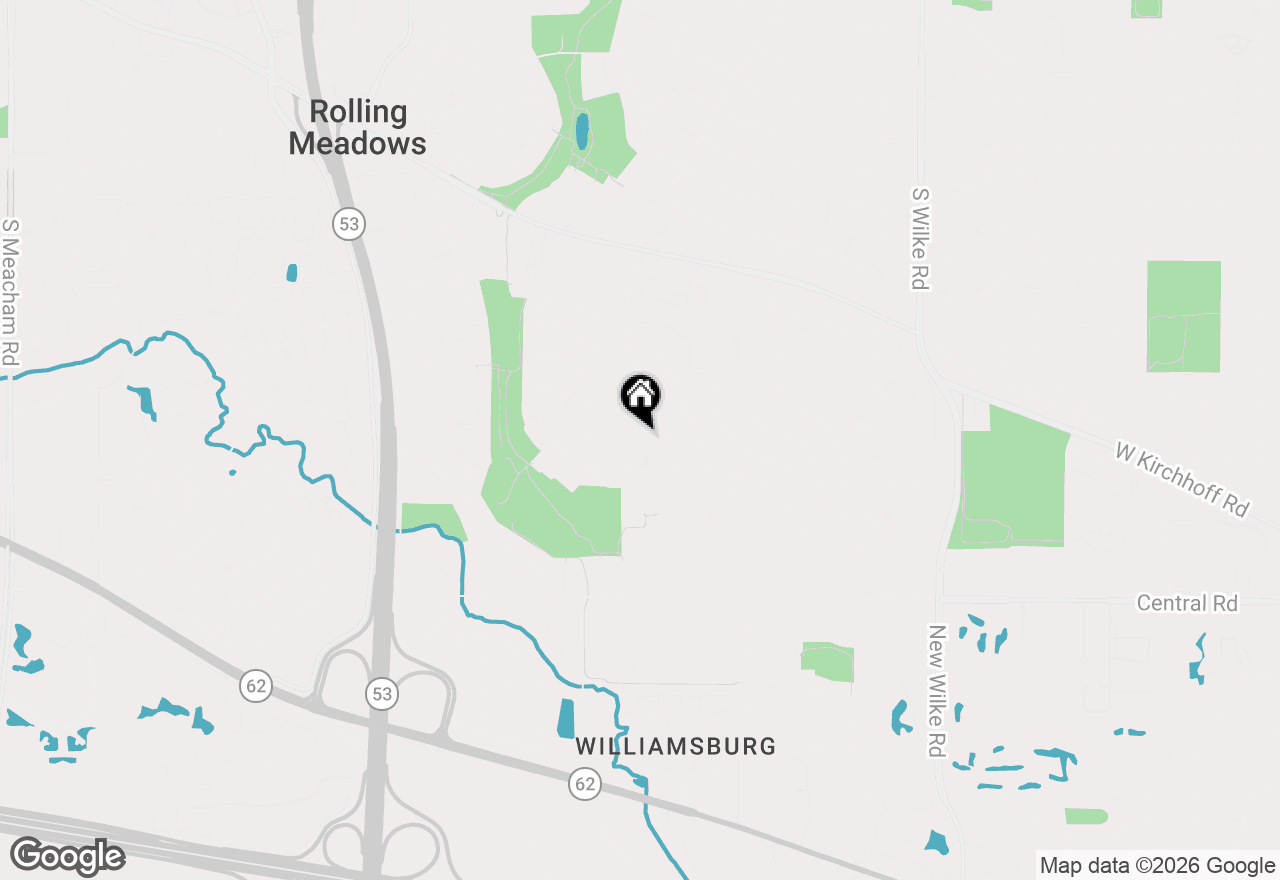 Map of 2807 Starling Lane, Rolling Meadows, IL 60008