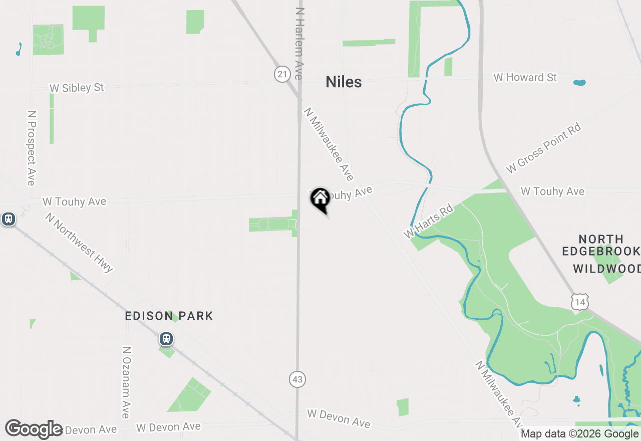 Map of 7071 W Touhy Avenue #408, Niles, IL 60714