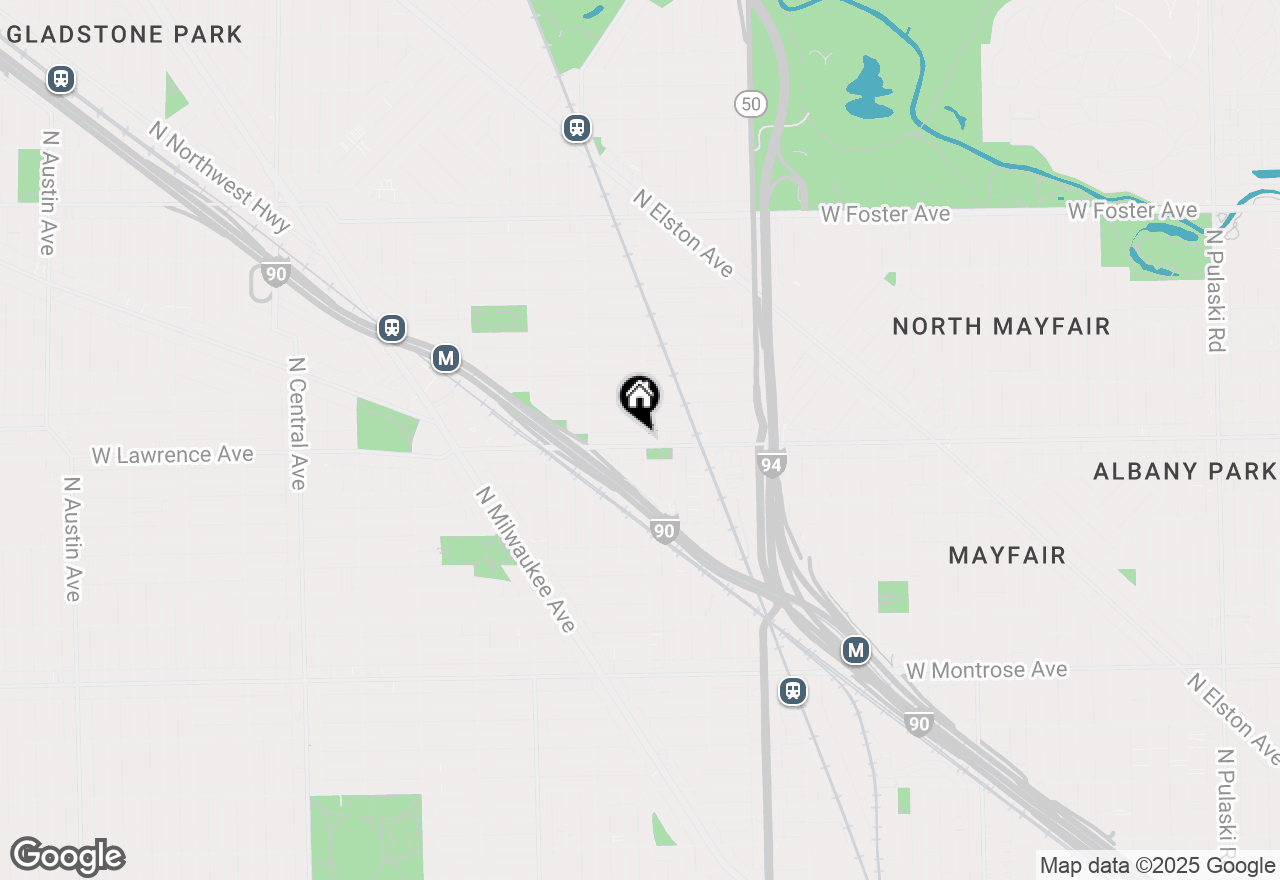 Map of 4810 N Lavergne Avenue #PENTHOUSE, Chicago, IL 60630