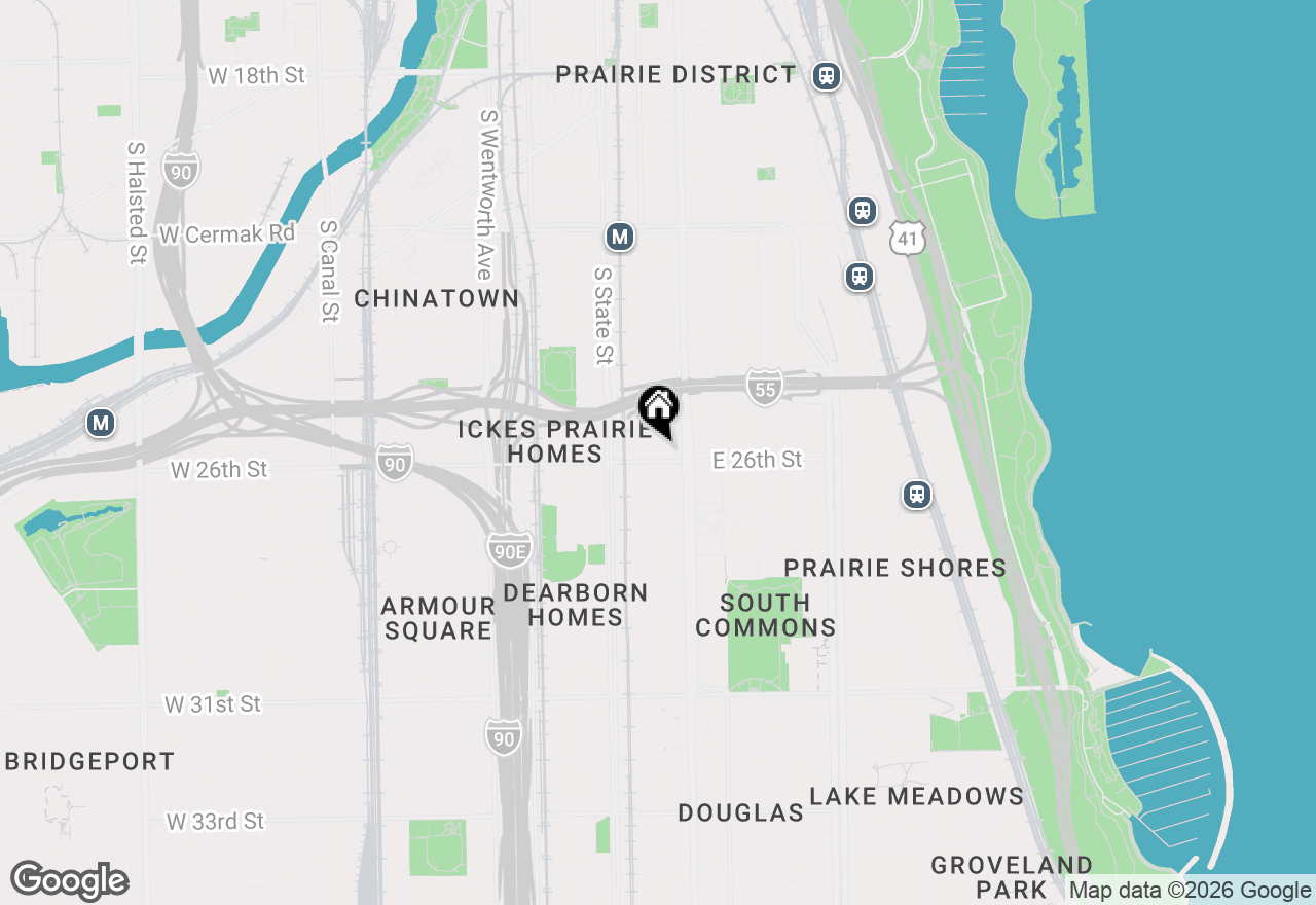 Map of 50 E 26th Street #220, Chicago, IL 60616