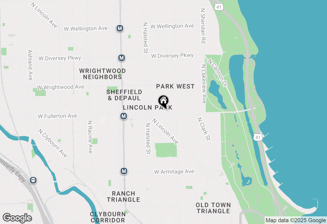 Map of 2405 N Orchard Street #3, Chicago, IL 60614