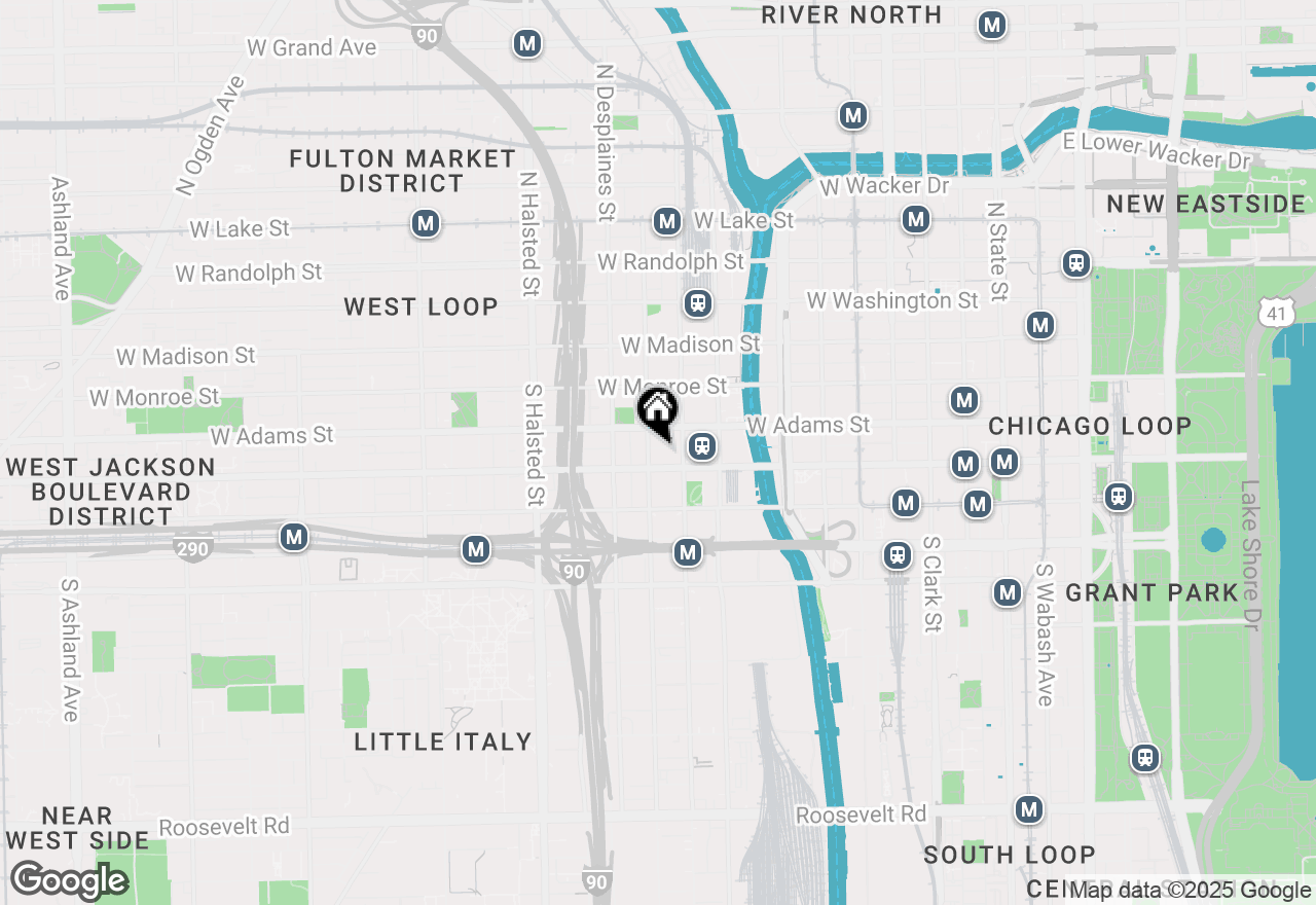 Map of 565 W Quincy Street #1003, Chicago, IL 60661