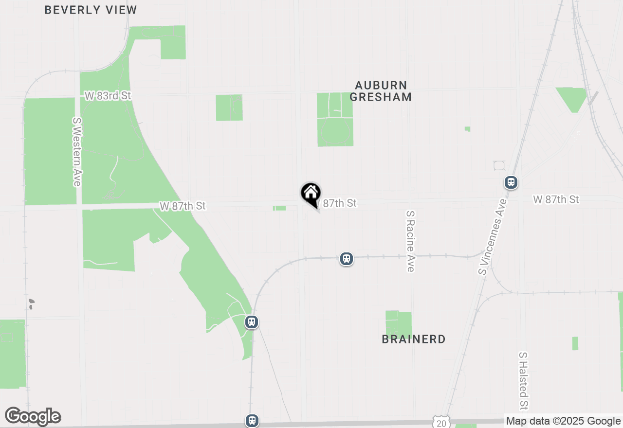 Map of 8722 S Justine Street, Chicago, IL 60620