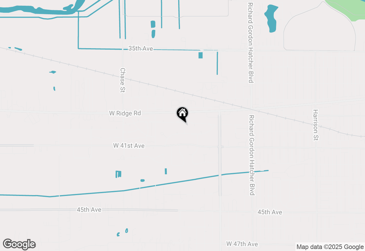 Map of 2321 Crest Road, Gary, IN 46408