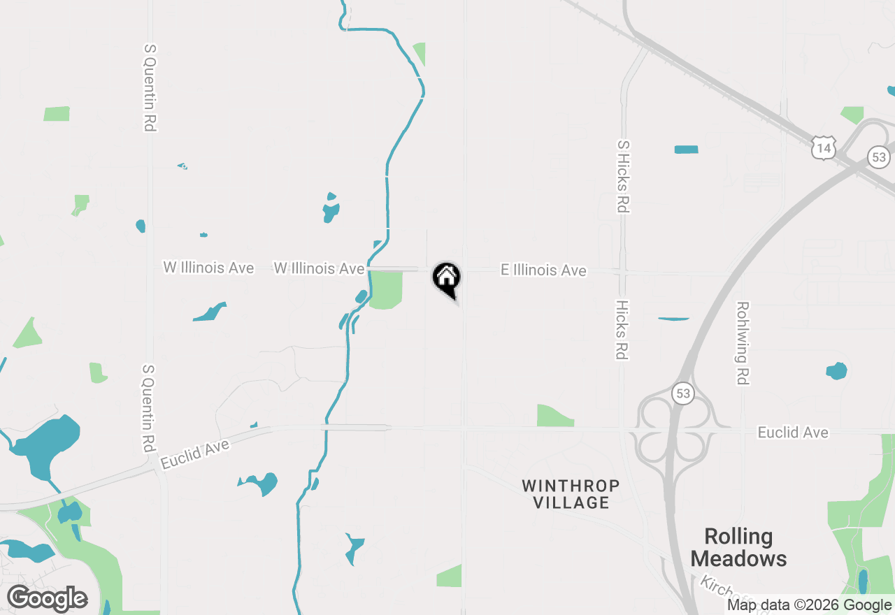 Map of 40 W Fern Court #120, Palatine, IL 60067