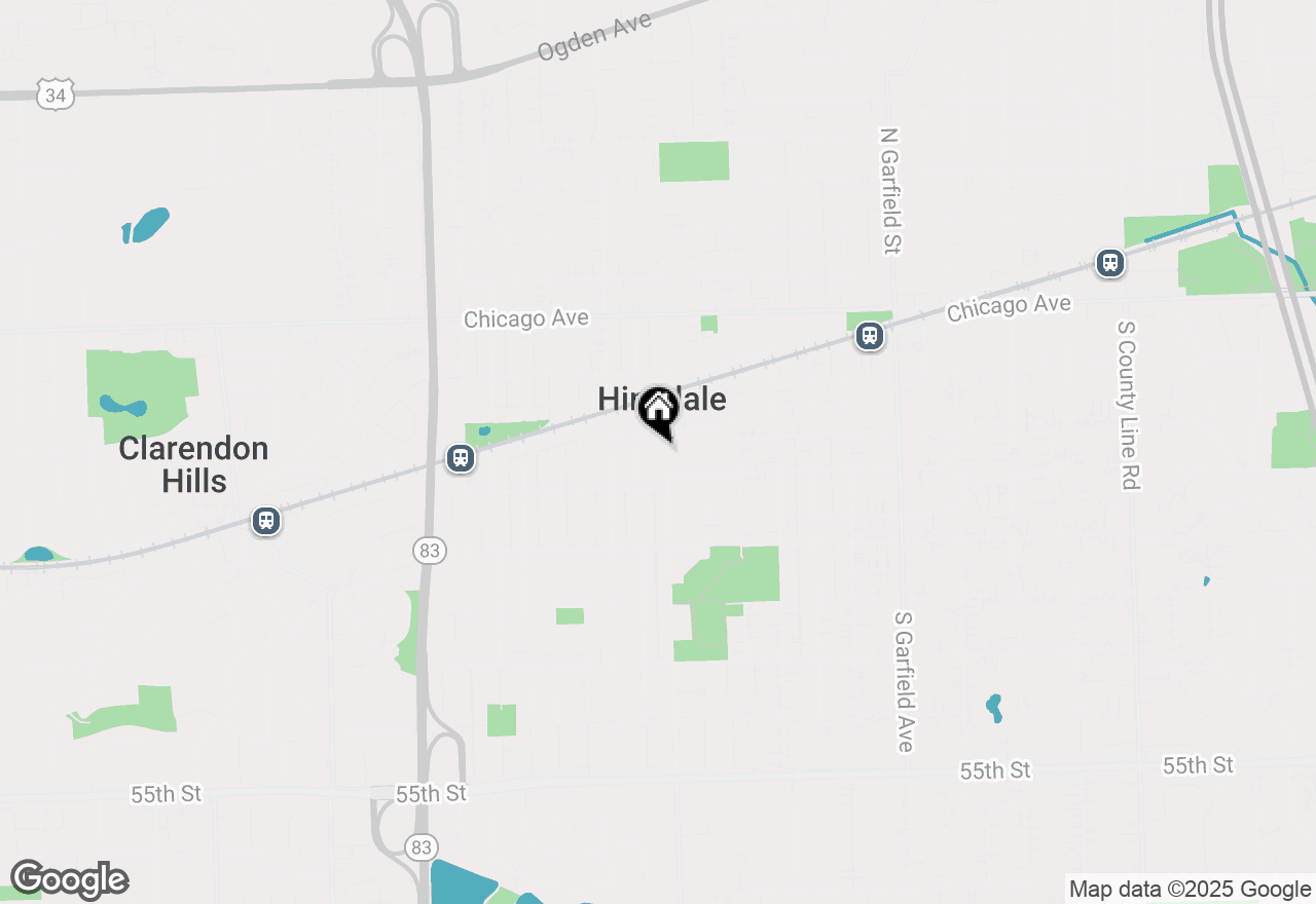 Map of 216 S Madison Street, Hinsdale, IL 60521