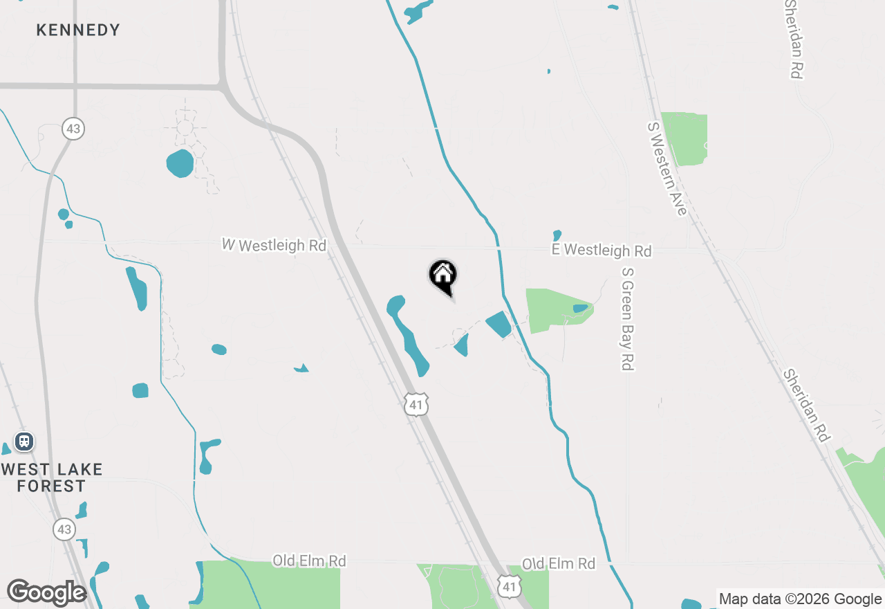 Map of 70 W Sandpiper Lane, Lake Forest, IL 60045