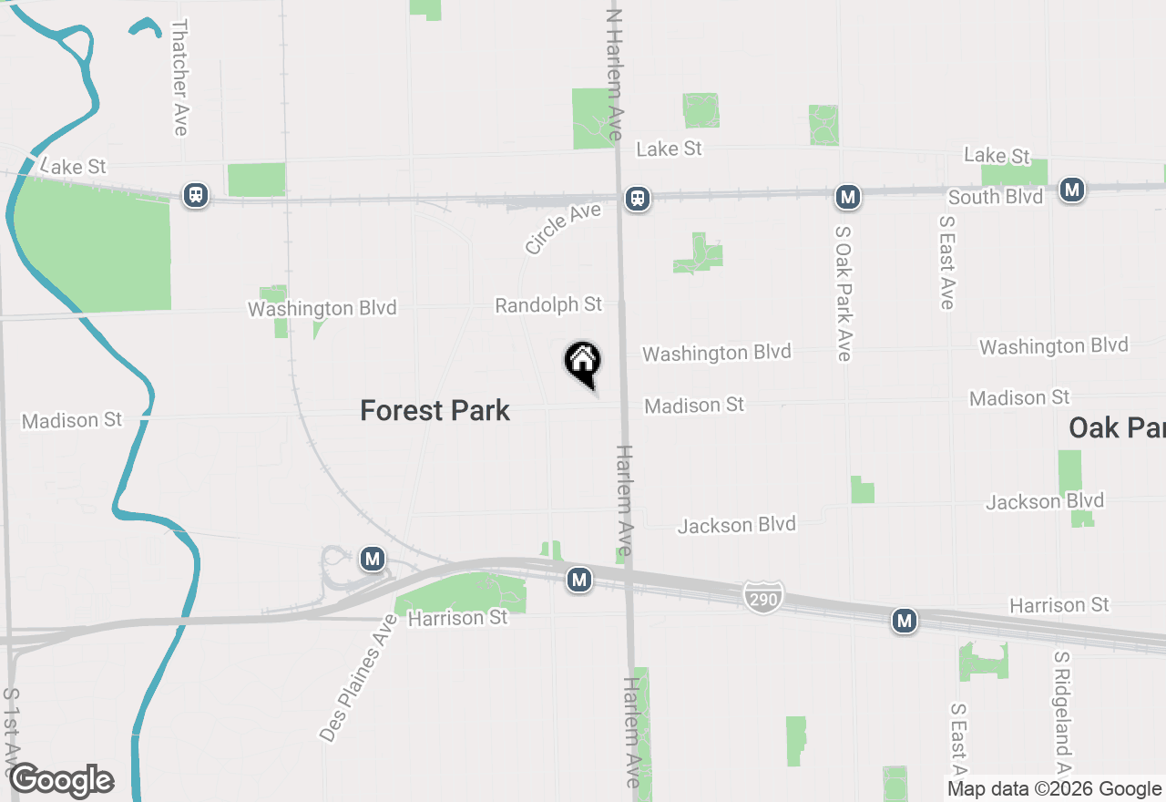 Map of 7243 Madison Street #204, Forest Park, IL 60130
