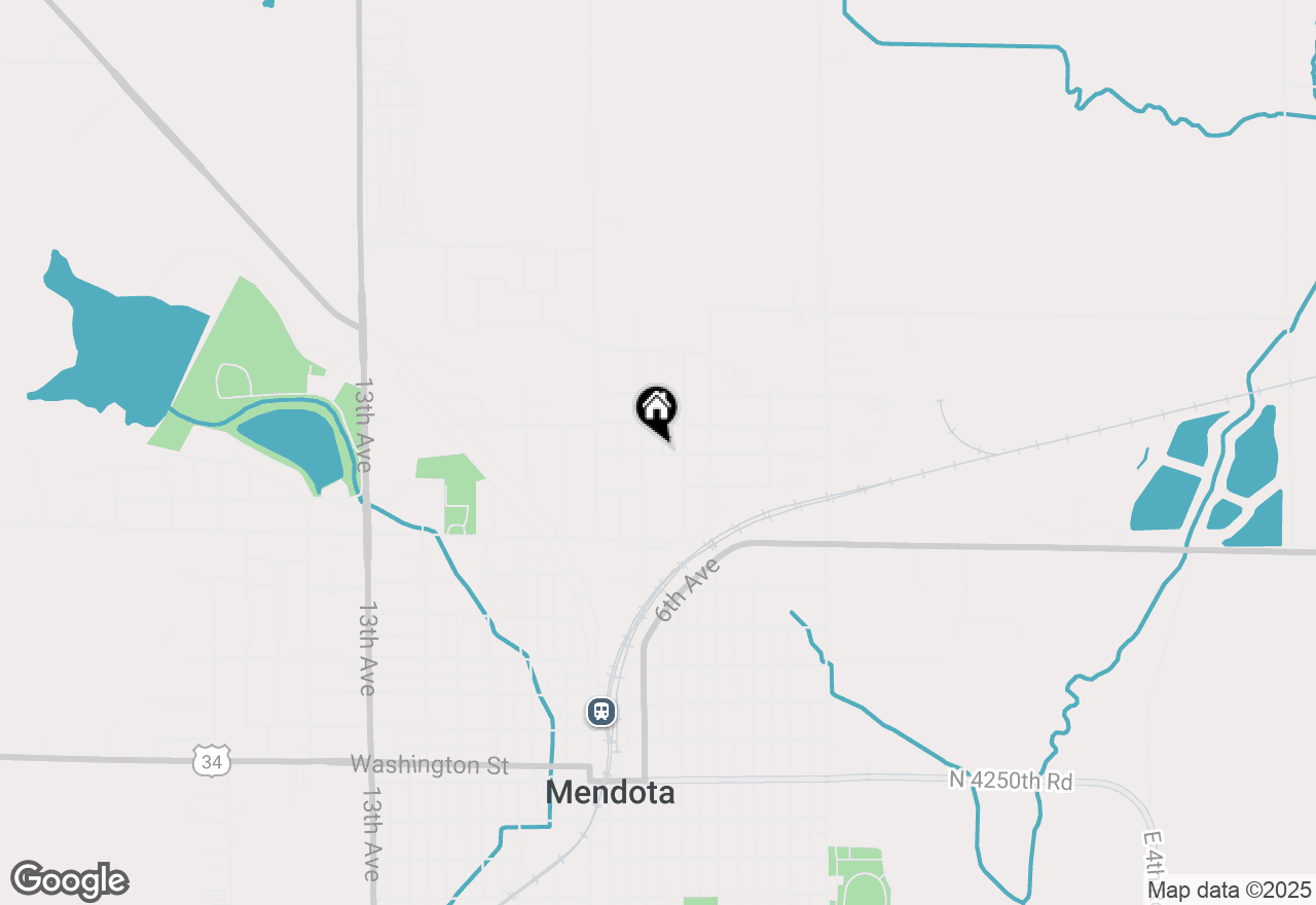 Map of 412 15th Street, Mendota, IL 61342