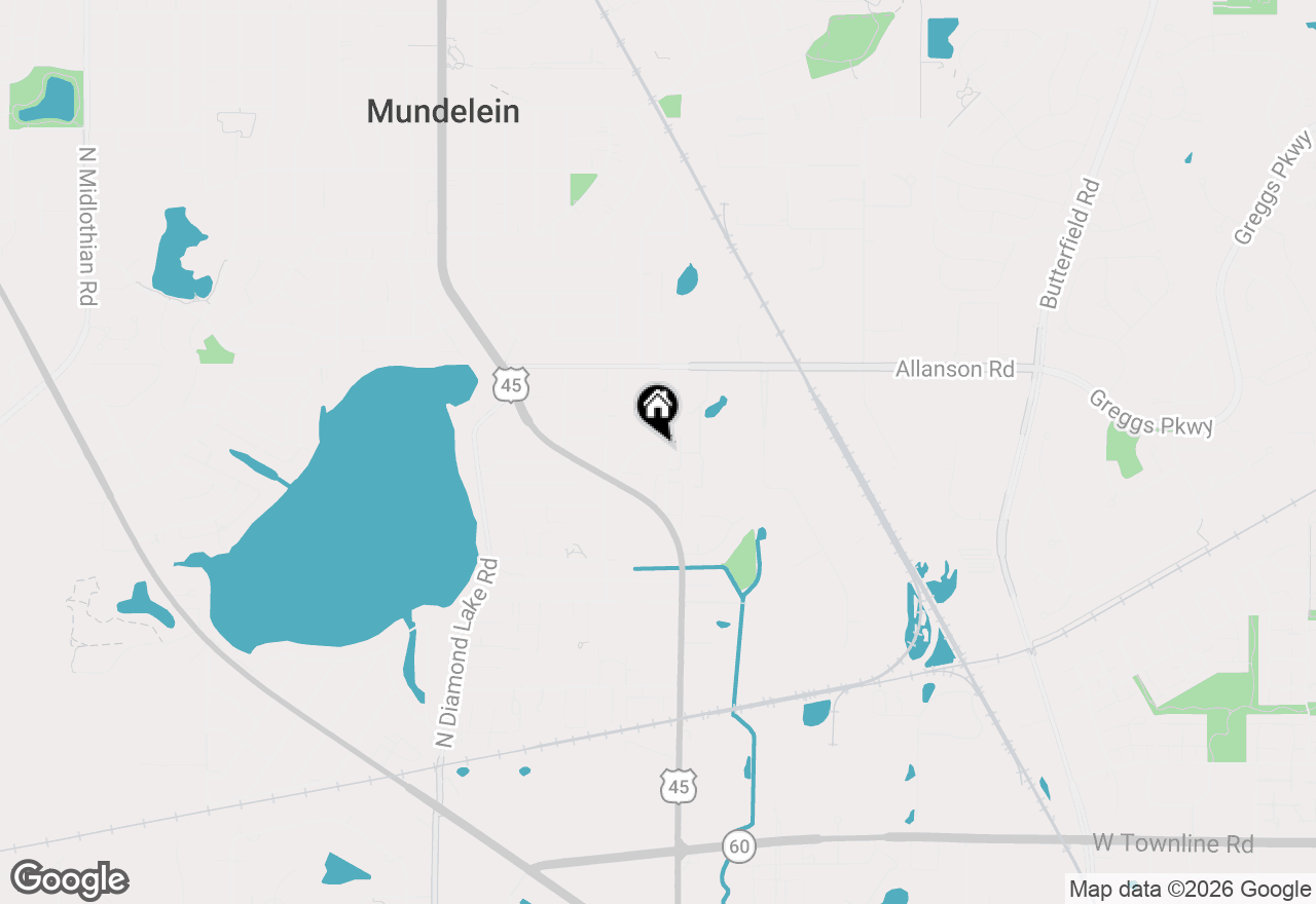 Map of 655 Deepwoods Drive #1J, Mundelein, IL 60060