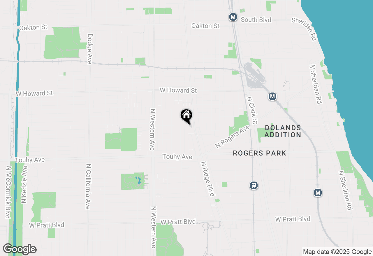 Map of 7348 N Ridge Boulevard #16B, Chicago, IL 60645