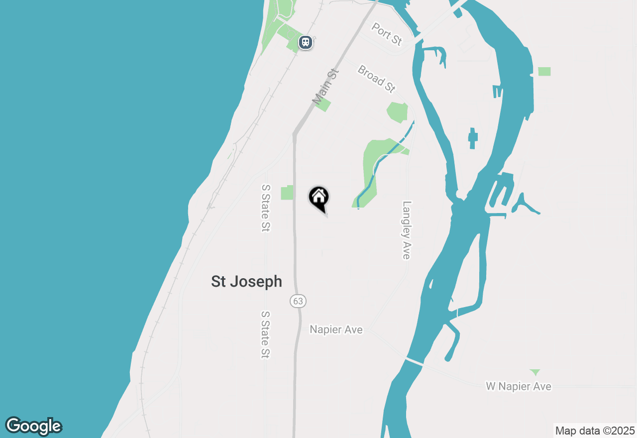 Map of 849 Lewis Avenue, St Joseph, MI 49085