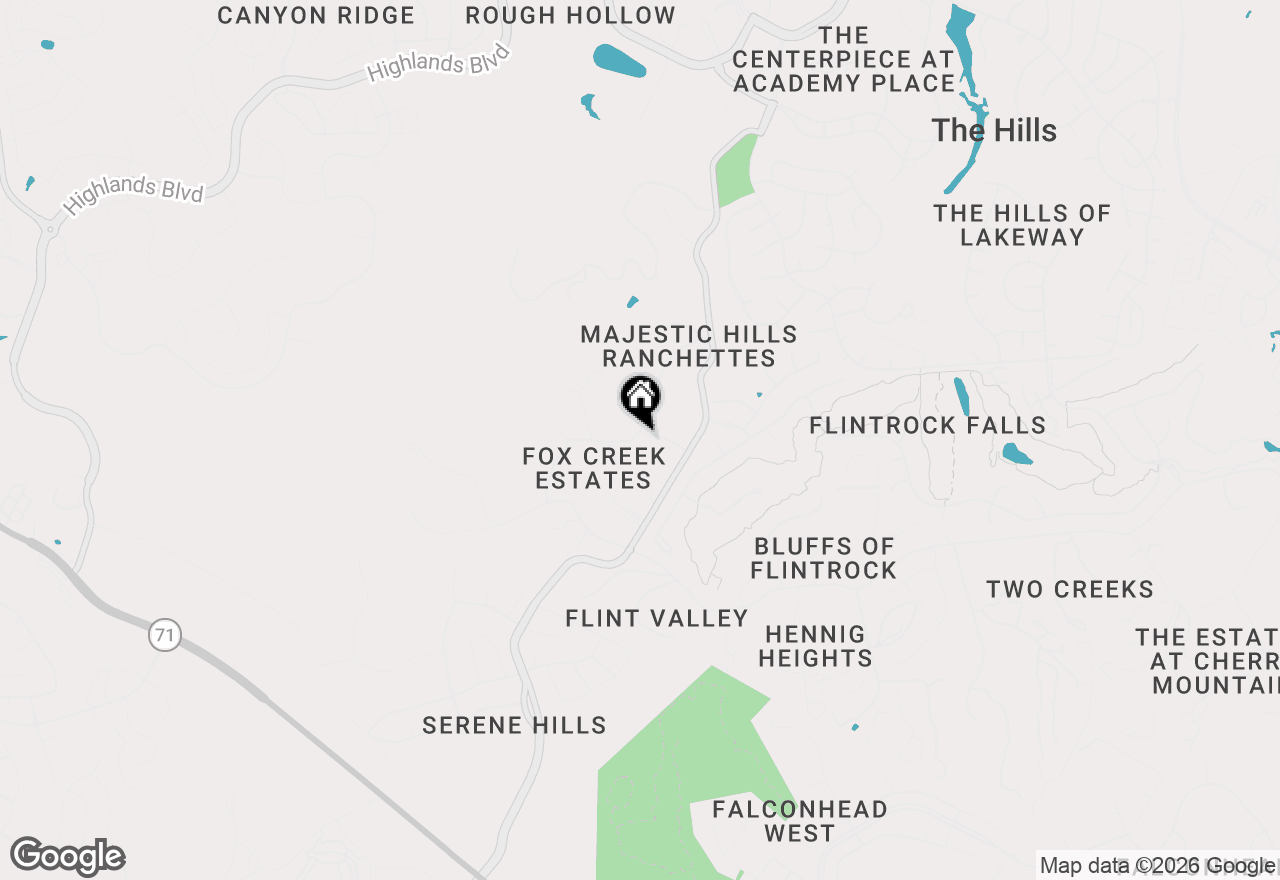 Map of 17133 Majestic Ridge Rd, Austin, TX 78738