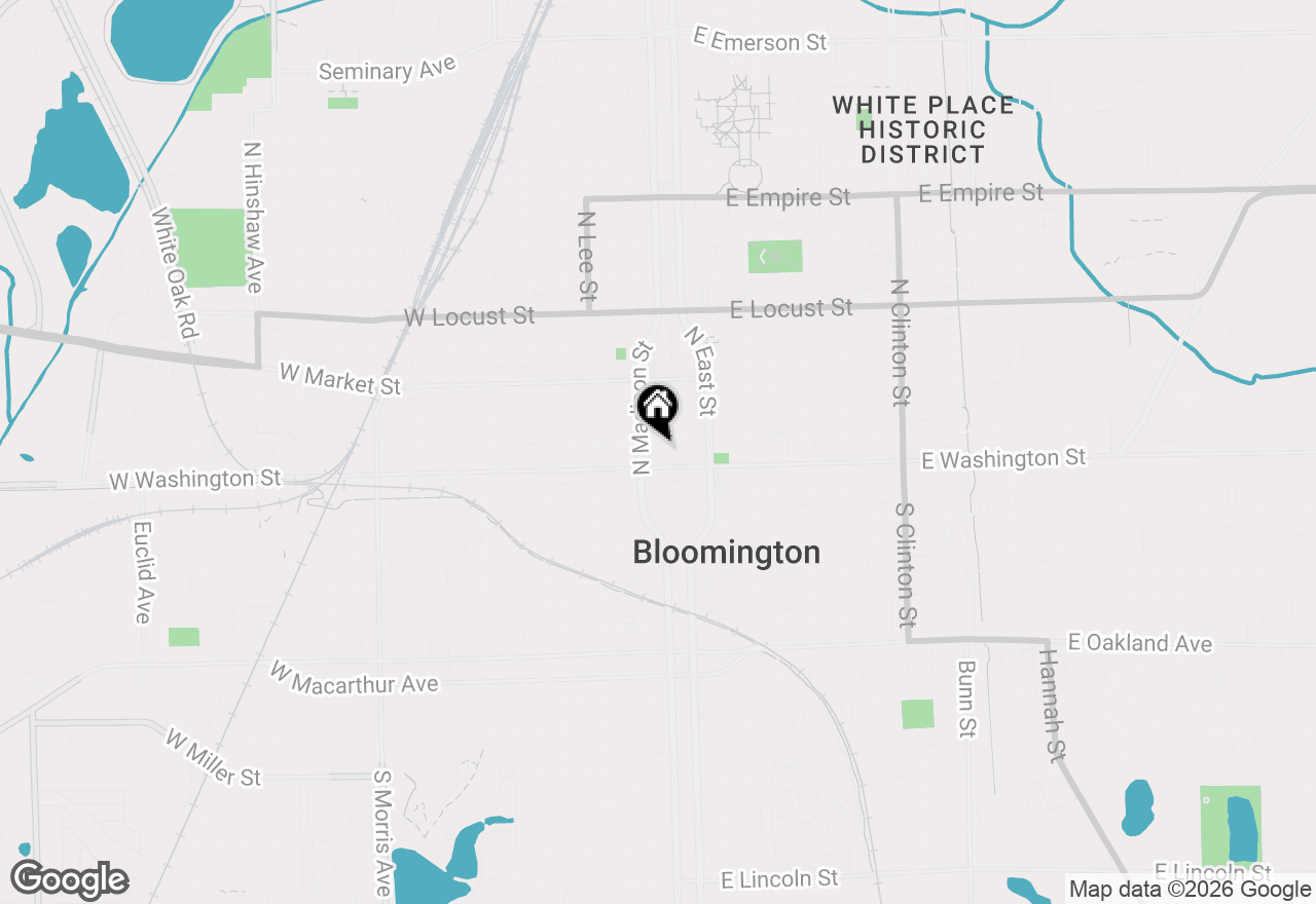 Map of 212 N Center Street #205, Bloomington, IL 61701