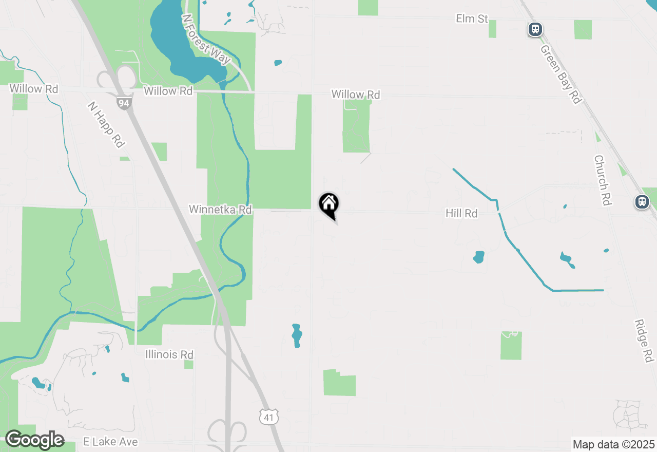 Map of 40 Woodley Road, Winnetka, IL 60093