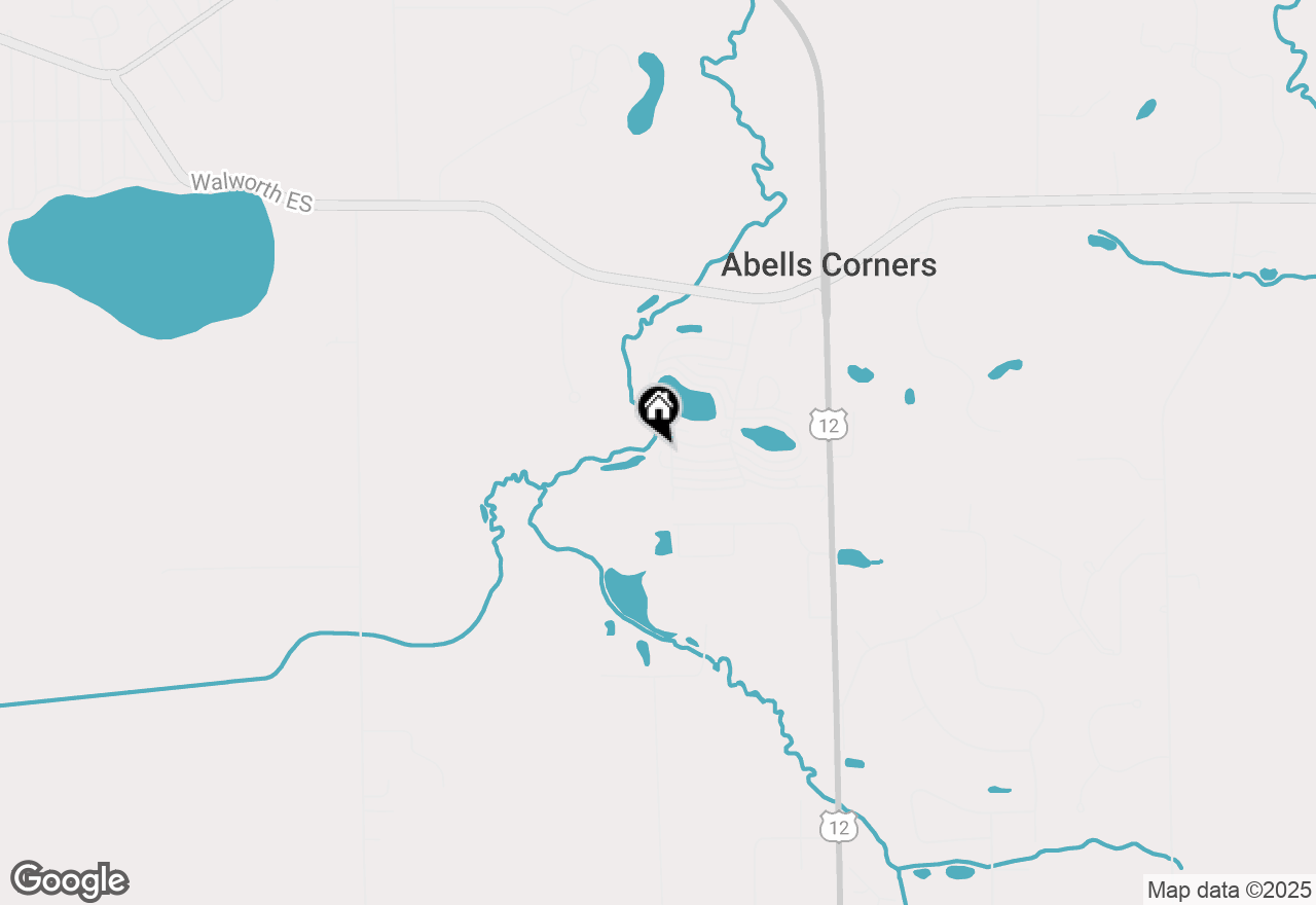 Map of W4945 Country Road Es #129, Elkhorn, WI 53121