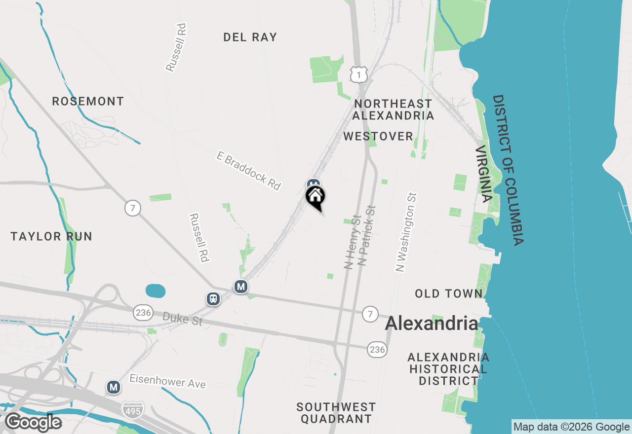 Map of 610 N West Street #303, Alexandria, VA 22314
