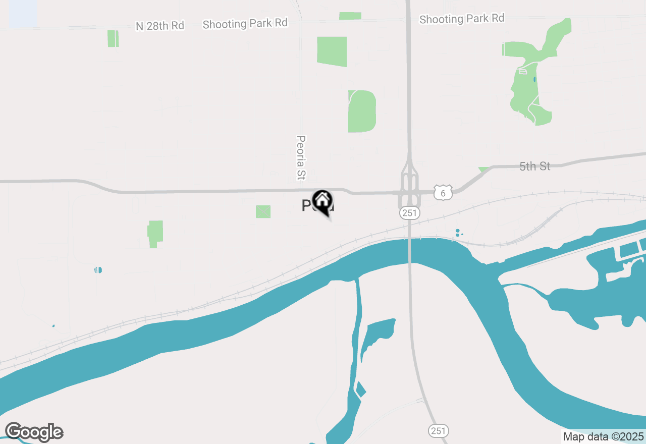 Map of 1622 2nd Street, Peru, IL 61354