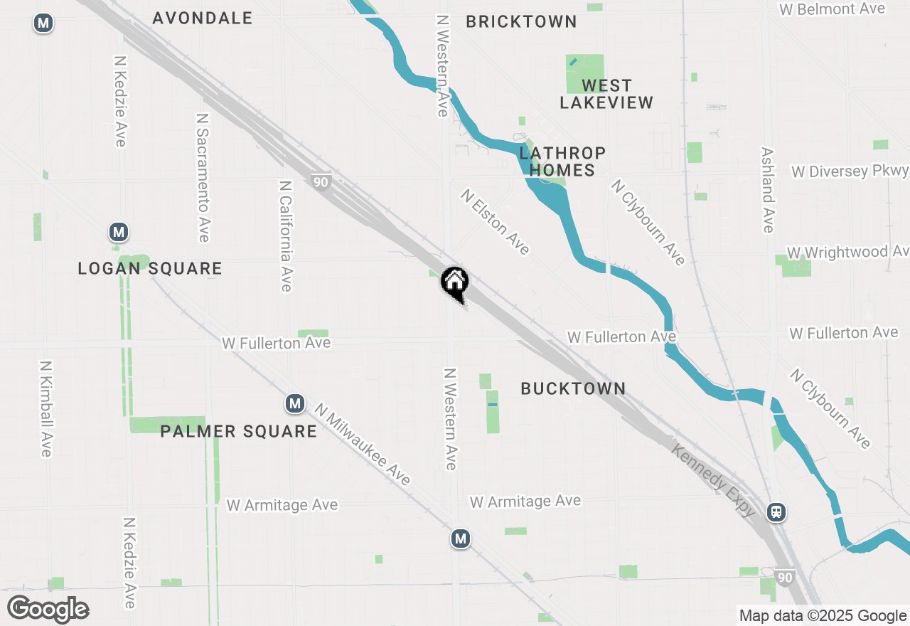 Map of 2443 N Western Avenue #402, Chicago, IL 60647