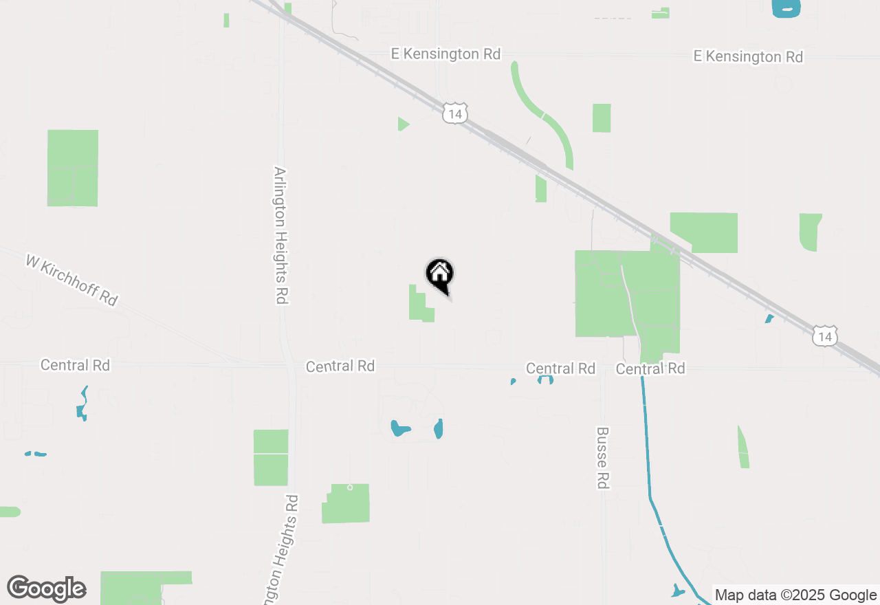 Map of 819 S Dryden Place, Arlington Heights, IL 60005