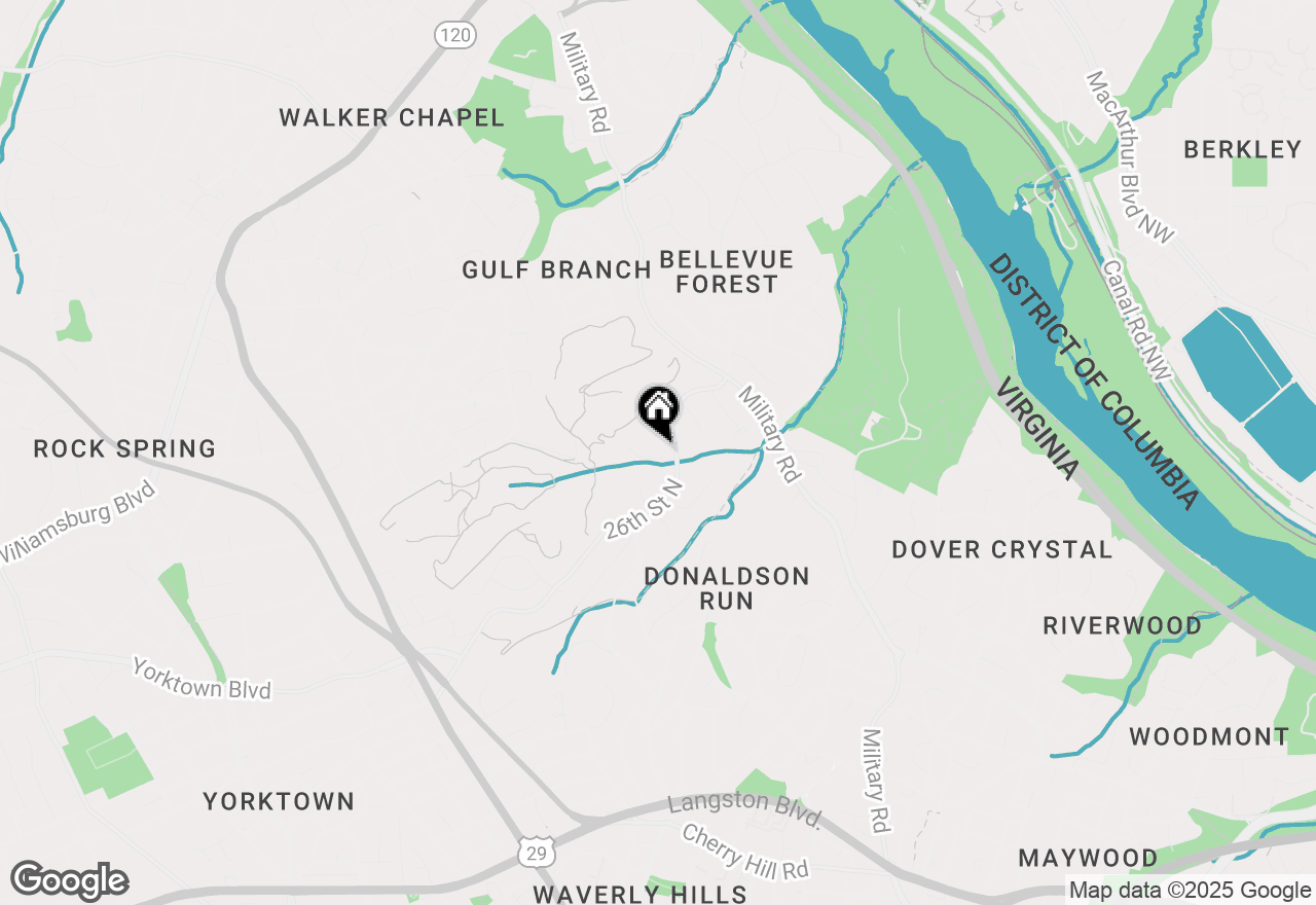 Map of 3111 N Thomas Street, Arlington, VA 22207