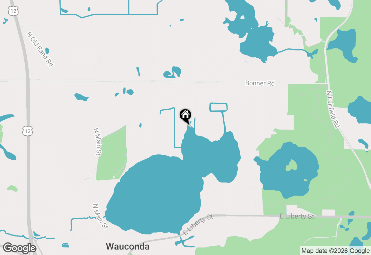 Map of 880 Peninsula Drive, Wauconda, IL 60084