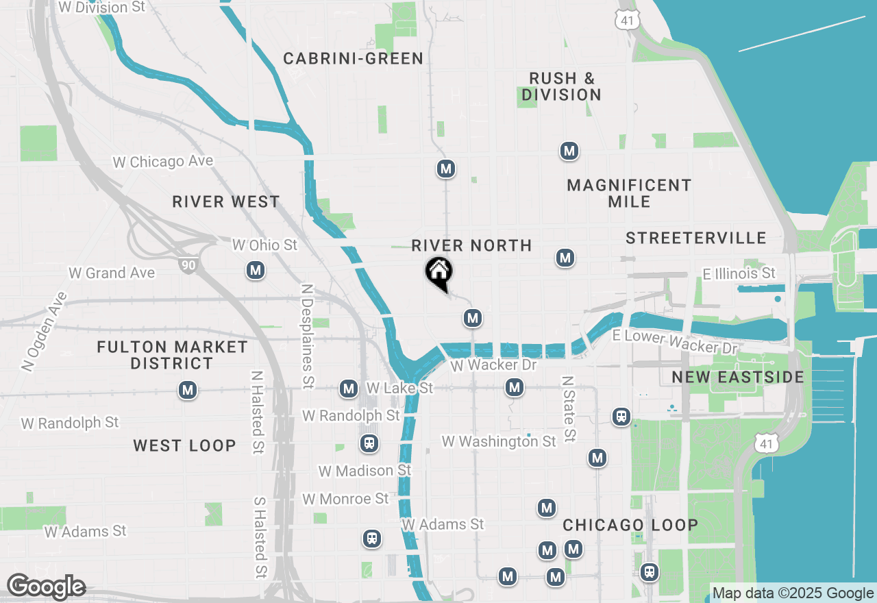 Map of 333 W Hubbard Street #608, Chicago, IL 60654