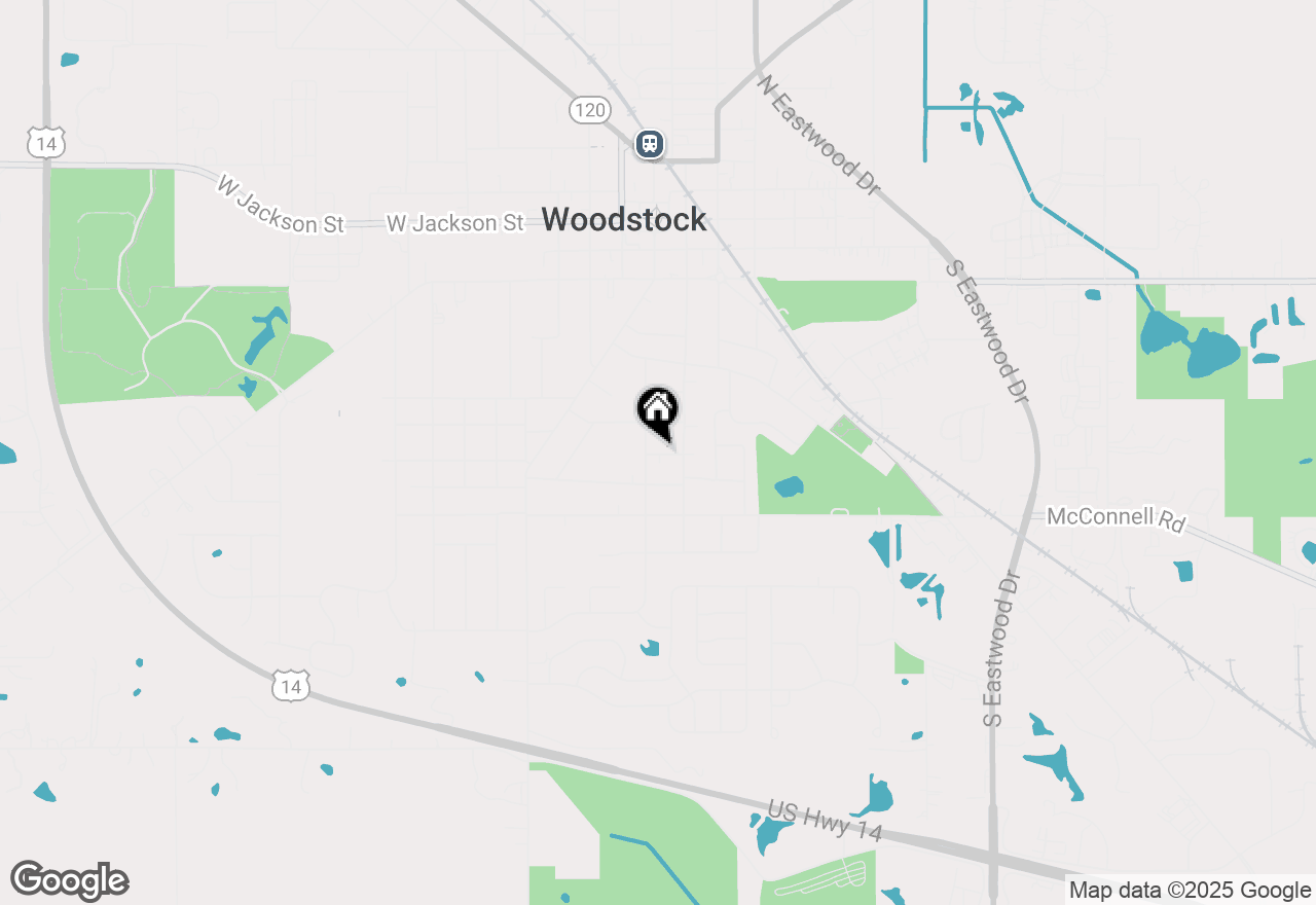 Map of 331 Chestnut Street, Woodstock, IL 60098
