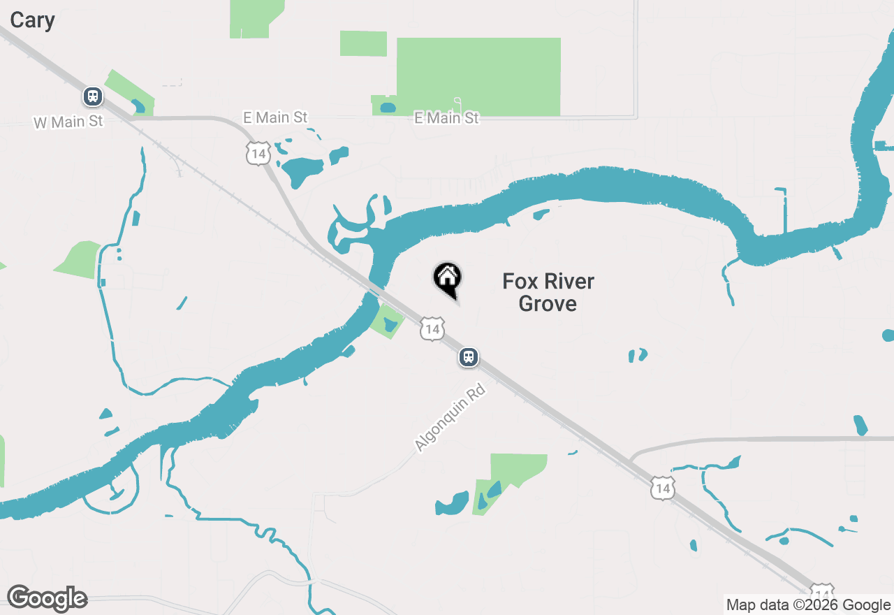 Map of 208 Opatrny Drive, Fox River Grove, IL 60021