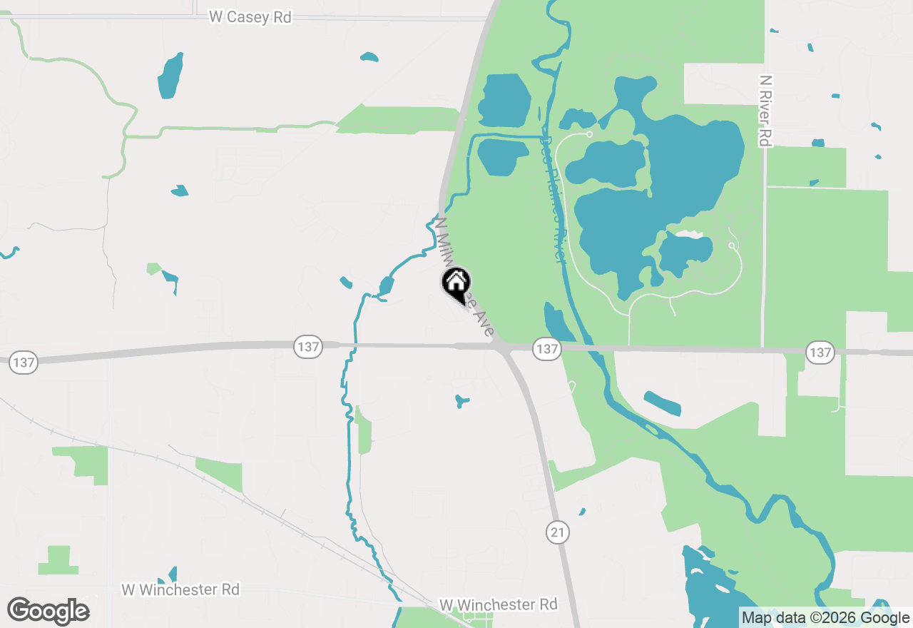 Map of 1909 Lynn Circle, Libertyville, IL 60048