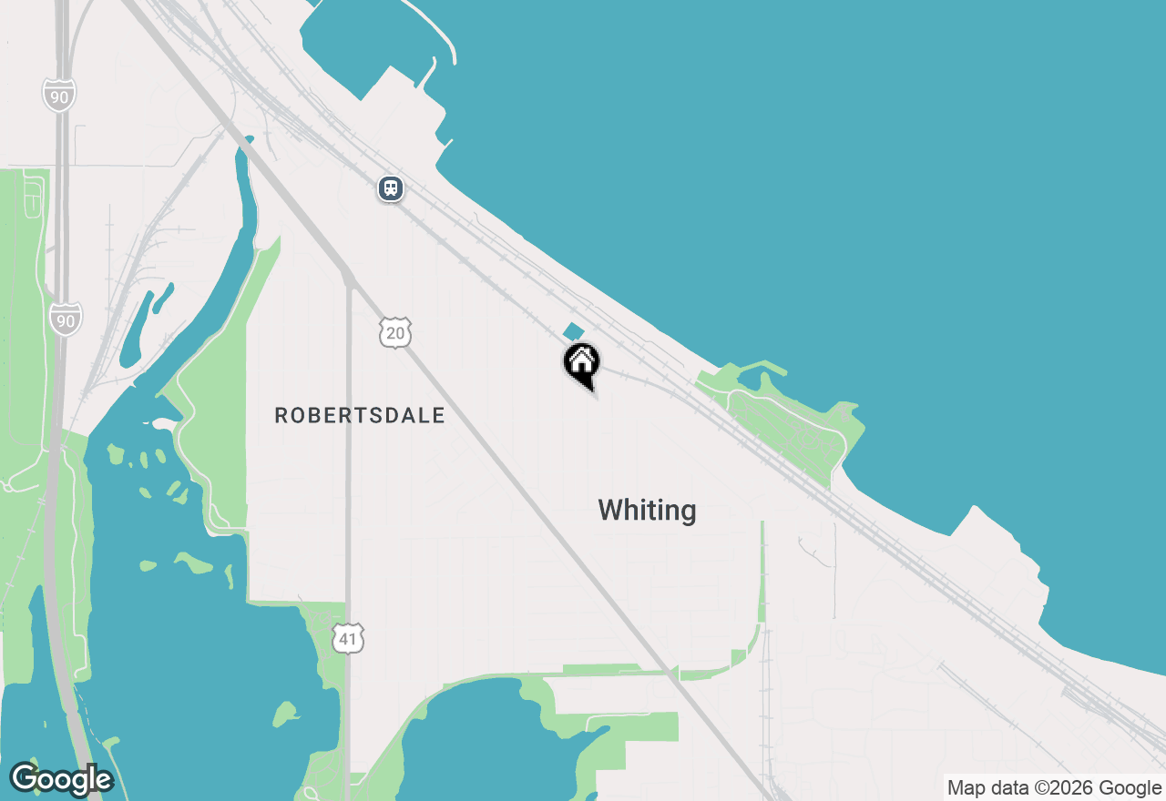 Map of 1633 Central Avenue, Whiting, IN 46394