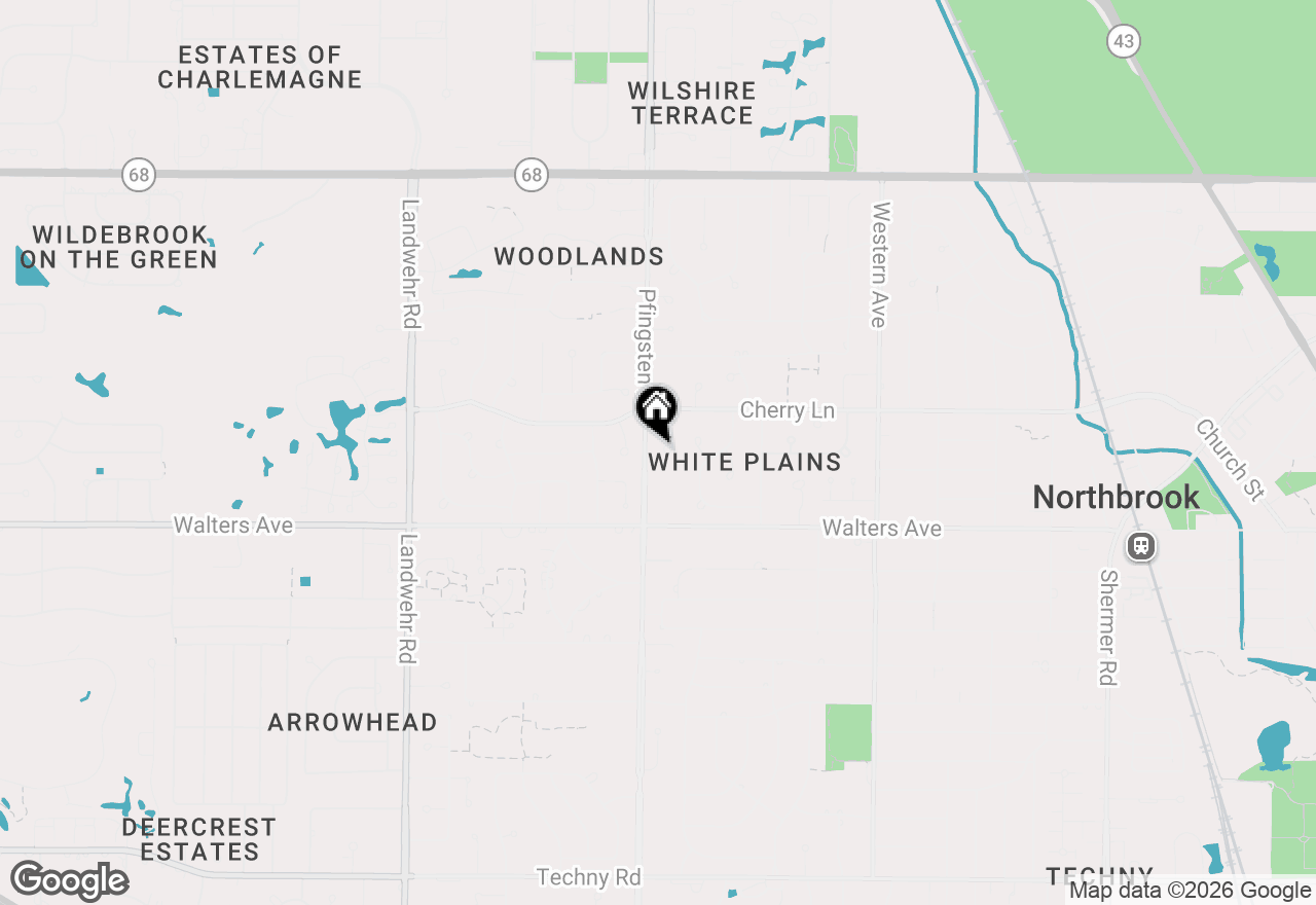 Map of 1240 Bar Harbor Terrace, Northbrook, IL 60062