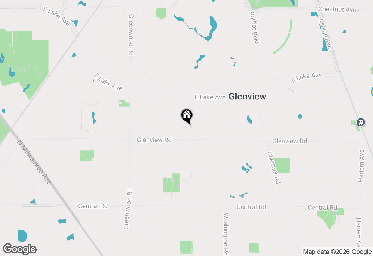 Map of 1031 Holly Lane, Glenview, IL 60025