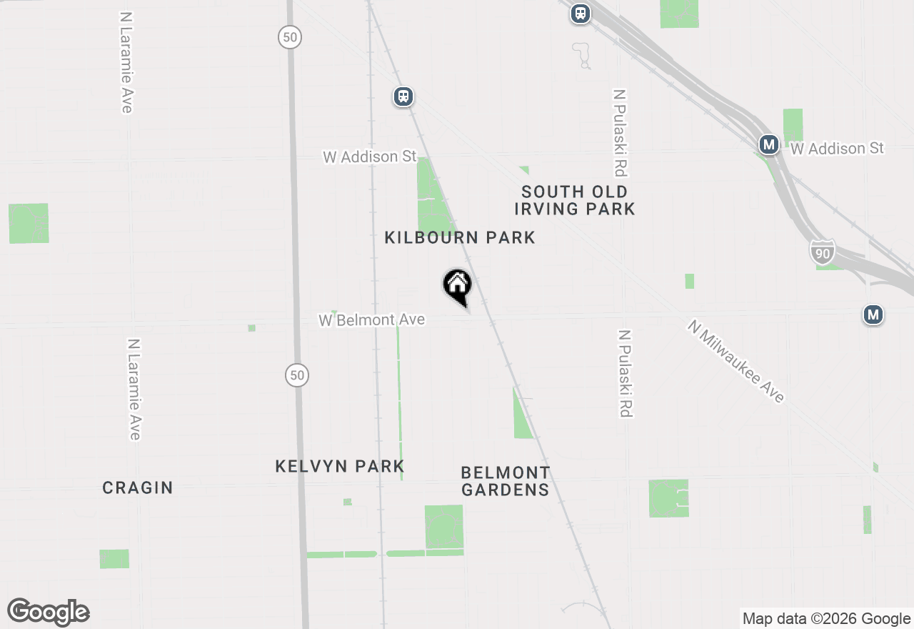 Map of 3204 N Kostner Avenue #205, Chicago, IL 60618