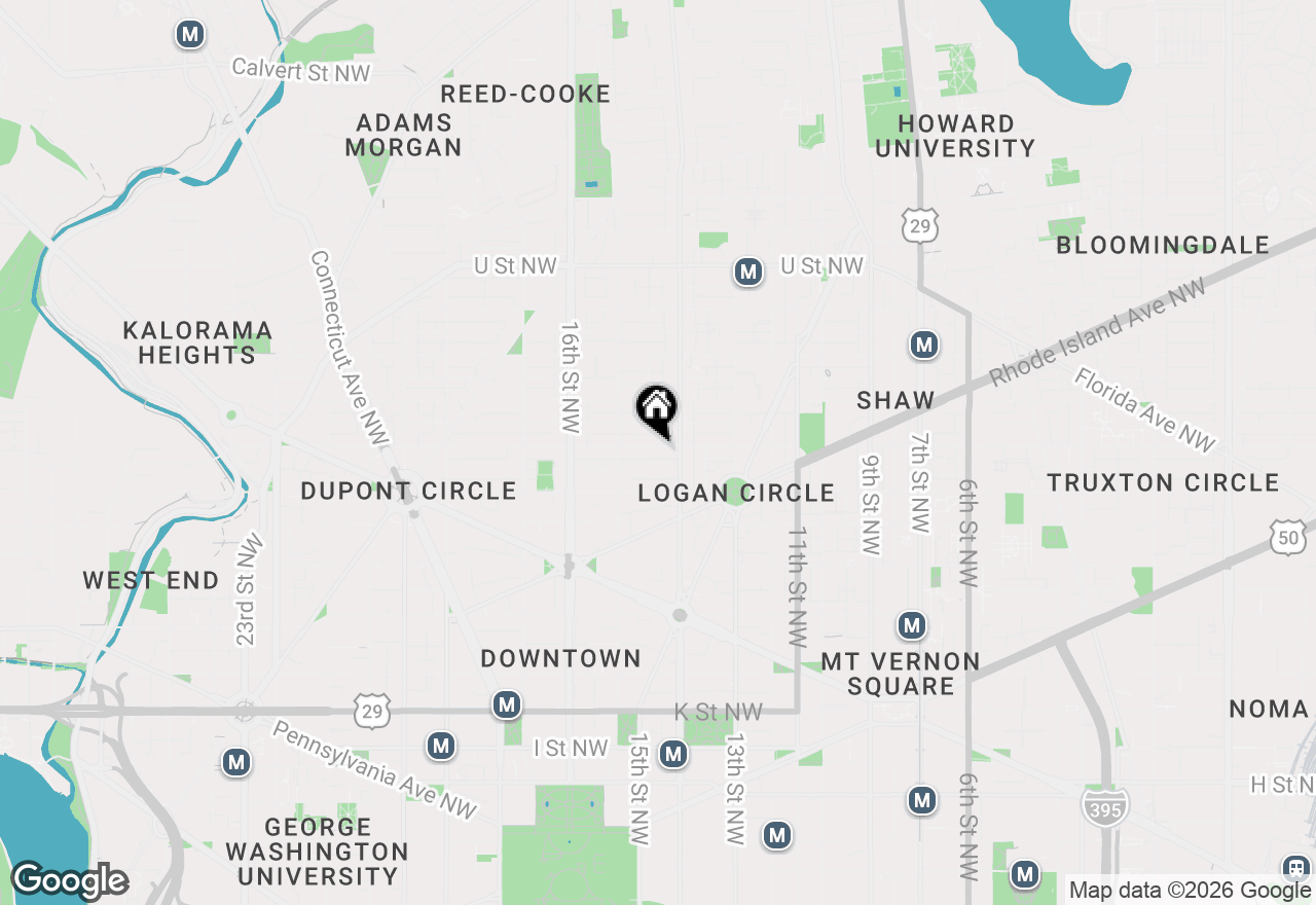 Map of 1420 Q Street Nw, Washington, DC 20009
