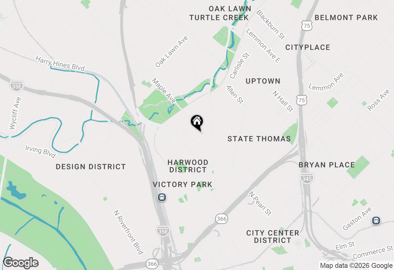 Map of 2300 Wolf Street #3D, Dallas, TX 75201