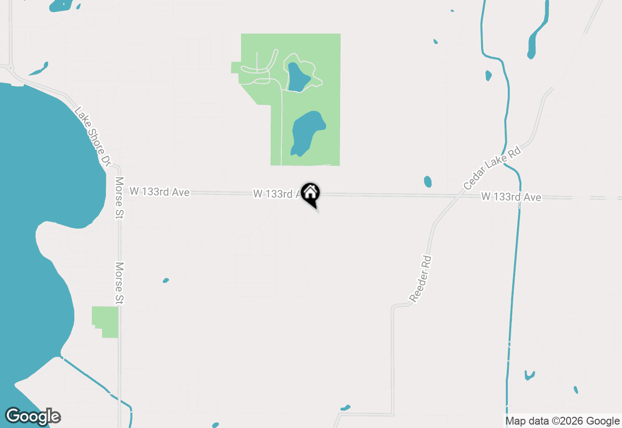 Map of 5742 Tahoe Place, Cedar Lake, IN 46303