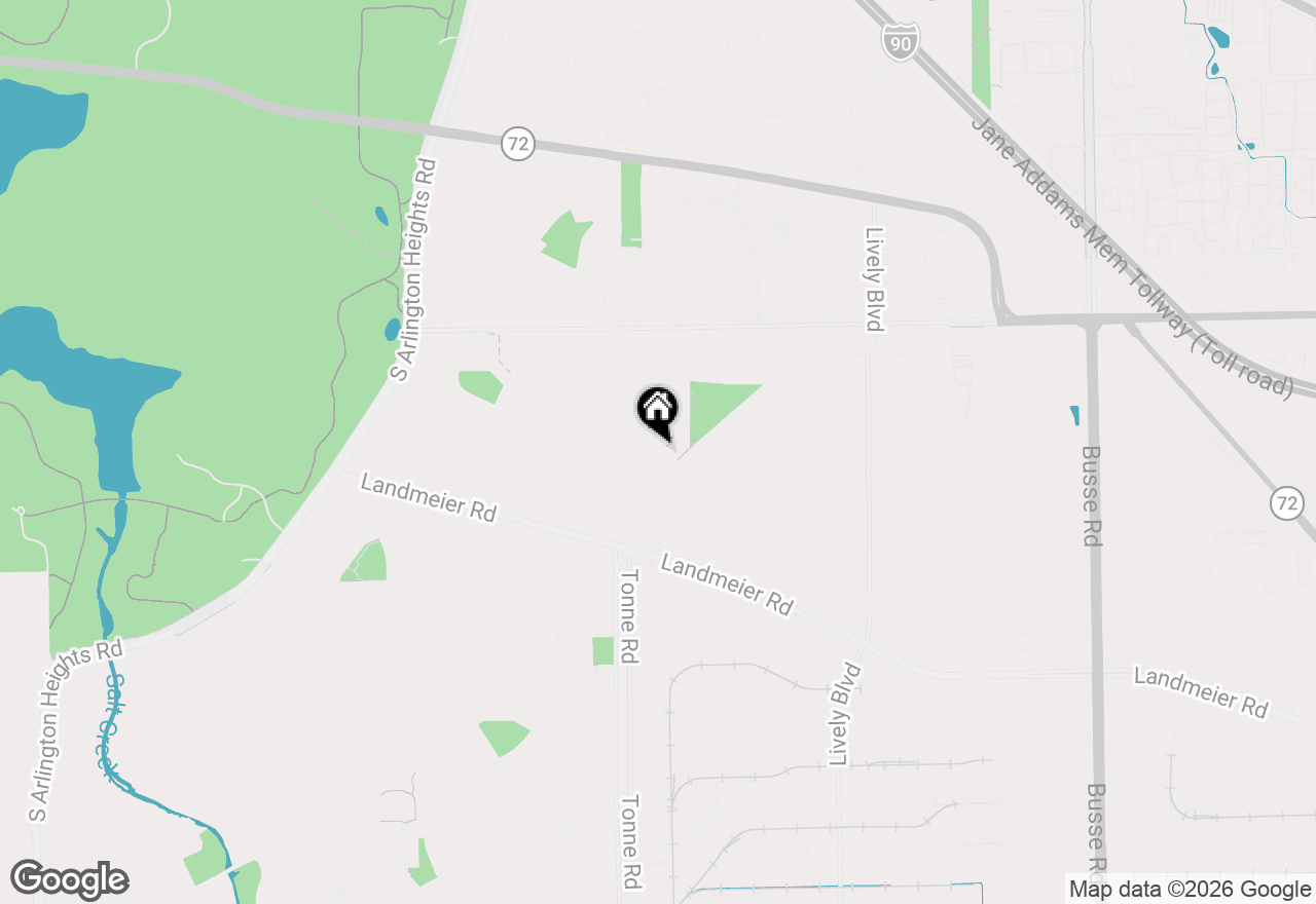 Map of 198 Shadywood Lane, Elk Grove Village, IL 60007